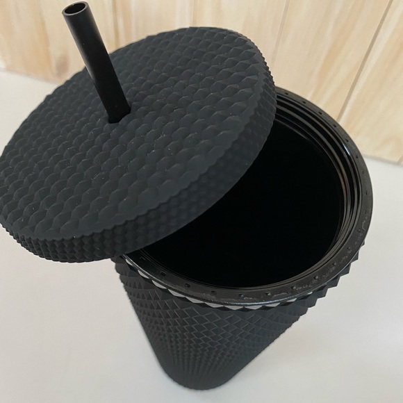 Starbucks 2021 Matte Black Studded Tumbler 24oz - Picture 5 of 6